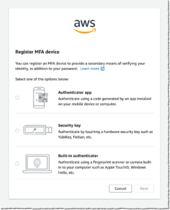 Register MFA Device